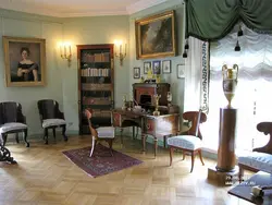 19th century living room interior