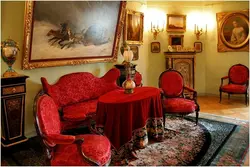 19th century living room interior