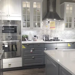 IKEA kitchen in gray interior