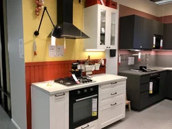 IKEA corner kitchen in the interior