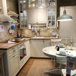 IKEA corner kitchen in the interior