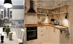 Интерьердегі IKEA бұрыштық ас үйі