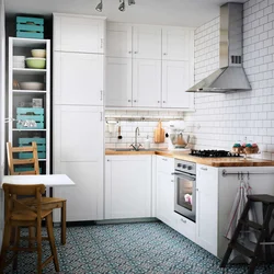 IKEA corner kitchen in the interior