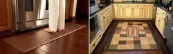 Mat in the kitchen interior