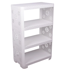Plastic shelves for bathroom photo