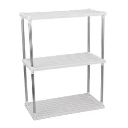 Plastic shelves for bathroom photo