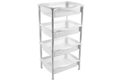 Plastic shelves for bathroom photo