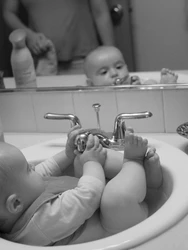 Photo Of Baby In Bath
