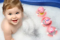 Photo Of Baby In Bath