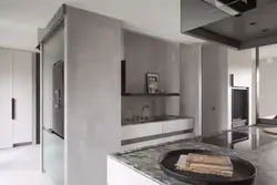 Микроцемент в интерьере кухни