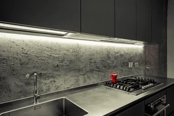 Microcement in the kitchen interior