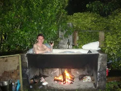 Outdoor bathroom photo