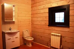 Bathroom made of imitation timber photo