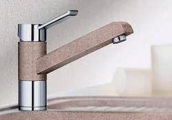 Kitchen faucet stone photo