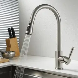 Kitchen faucet stone photo