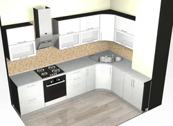 Kitchen diagonally photo