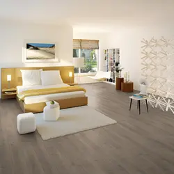 Laminate flooring in a bright bedroom photo