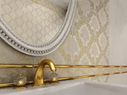 Gold tiles for bathroom photo gold