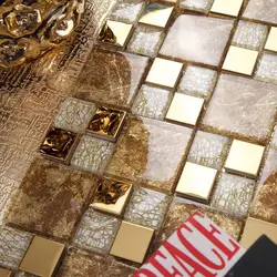 Gold tiles for bathroom photo gold