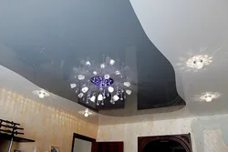 Combined Suspended Ceilings In The Living Room Photo