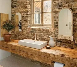 Təbii daş foto ilə hamam