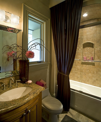 Bathroom photo with window narrow