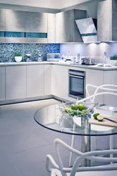Photo Of A Kitchen In A Cold Tone