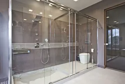 Sliding partitions for bathtub photo