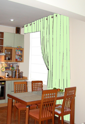 Curtains for the kitchen sizes photo