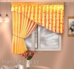Curtains for the kitchen sizes photo
