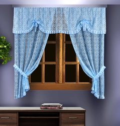 Curtains for the kitchen sizes photo