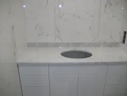 Столешница мрамор итальянский в интерьере кухни