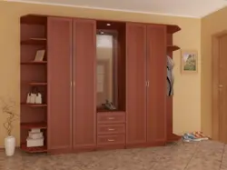 Hallway closet with 3 doors photo