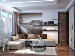 Living Room Interior In Urban Style