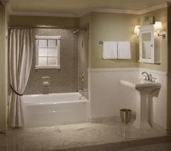 Bathroom design combined walls