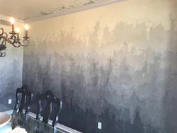 Дизайн кухни фактурная краска