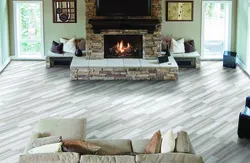 Wood-Look Flooring In The Living Room Interior