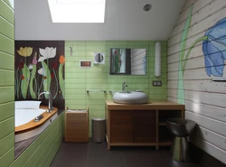 Bathroom design tiles lining