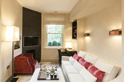 Design of a long apartment with one window