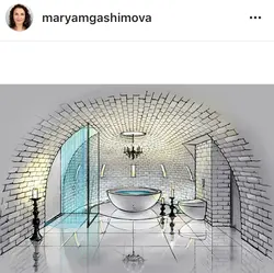 Интерьер ванна 3d