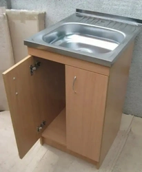 Kitchen with sink 60 cm photo