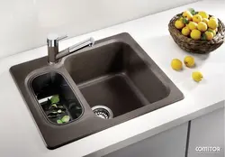 Lavabo bilan oshxona 60 sm fotosurat