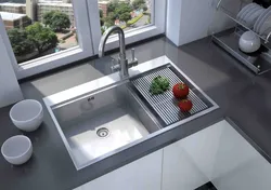 Lavabo Ilə Mətbəx 60 Sm Fotoşəkil