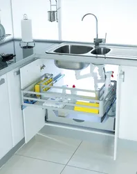 Lavabo bilan oshxona 60 sm fotosurat