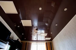 Brown ceilings in the kitchen photo