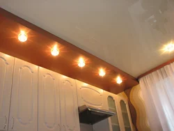Brown ceilings in the kitchen photo