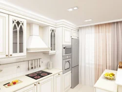 Refrigerator in classic kitchen design