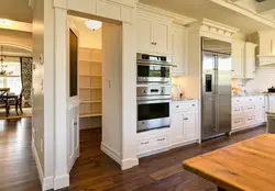 Refrigerator in classic kitchen design