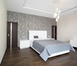 Gray laminate bedroom design
