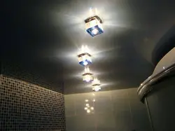 How to place lamps on the ceiling in the bathroom photo